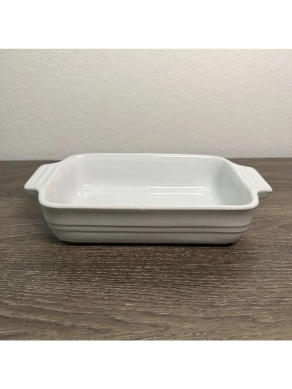 Le Creuset Stoneware Rectangle Baking Casserole Dish Pan White Small 7x5